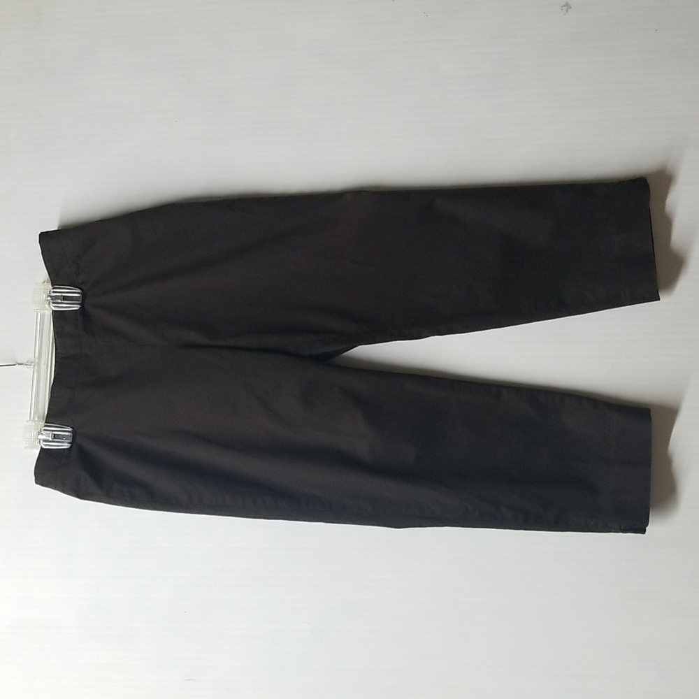 Womens Talbots Classic Side Zip Brown Cropped Dress Pants Size 8